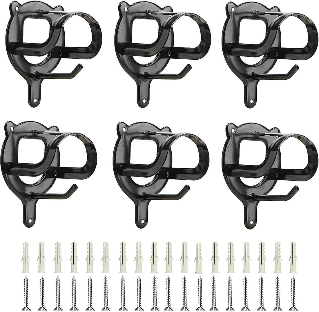 6 Counts Horse Bridle Rack Bracket Hooks Metal Halter Hanger