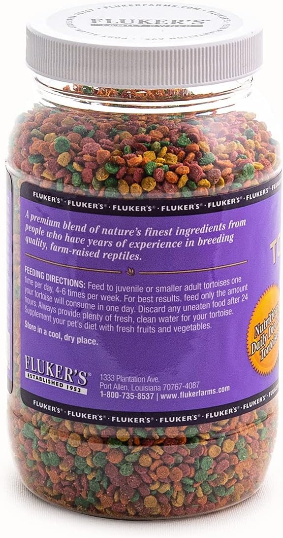 Fluker's Premium Tortoise Diet Small Pellet Food, 7 oz