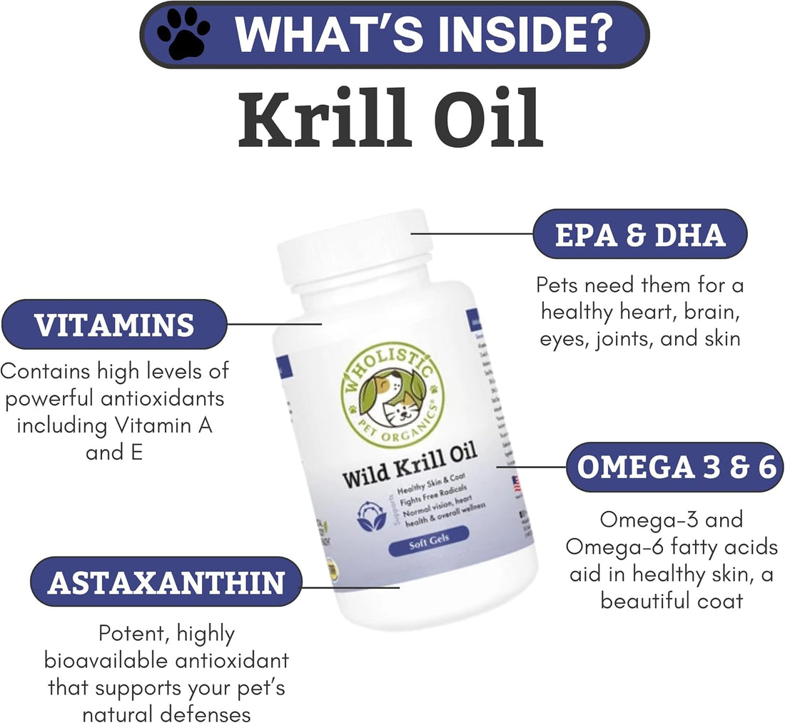 Wholistic Pet Organics Krill Oil for Dogs and Cats