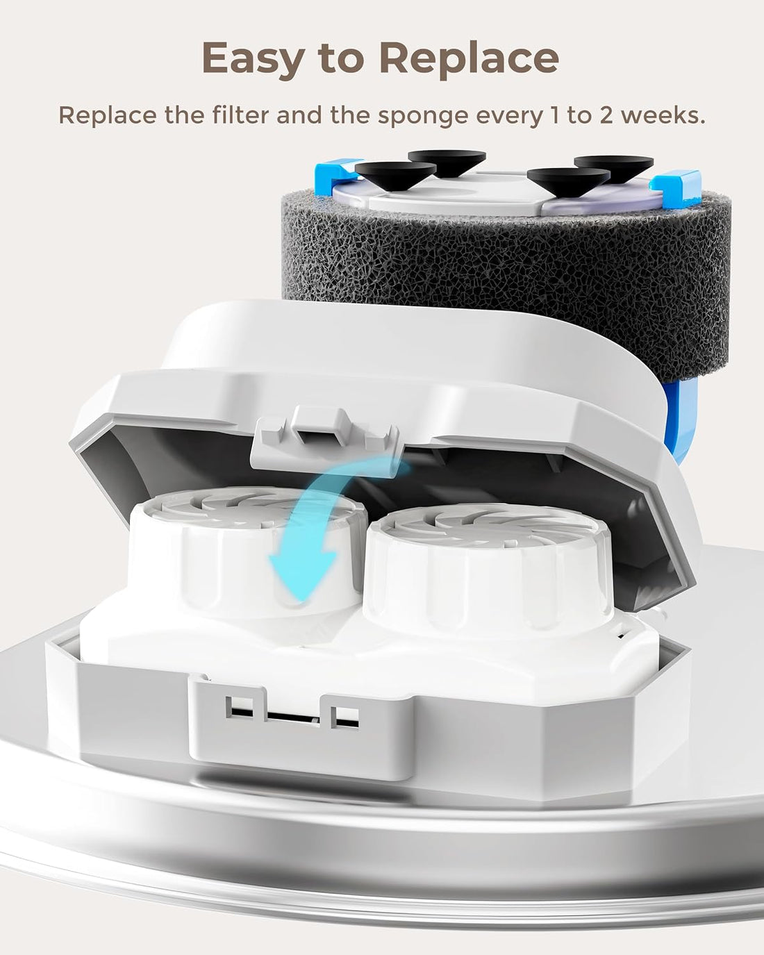 Neareal Official 6-Pack Replacement Filters for 108oz/3.2L Pet