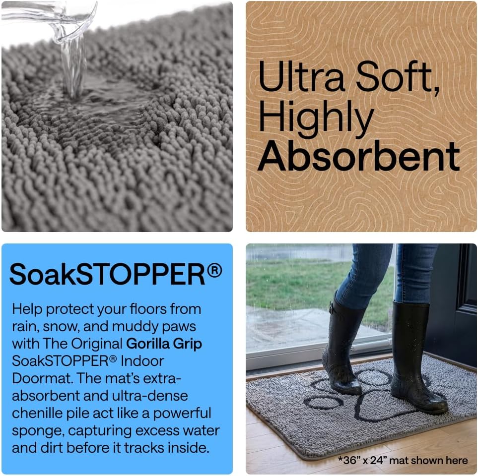 GORILLA GRIP SoakSTOPPER Dog Door Mat