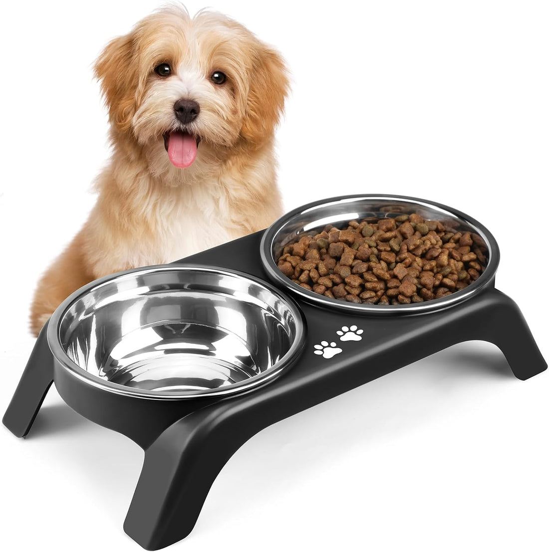 COMESOON Elevated Dog Bowls for Small Medium Dogs