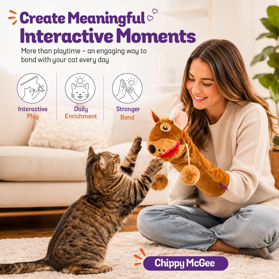 Meow Mitt Wearable Cat Wrestling Glove Puppet
