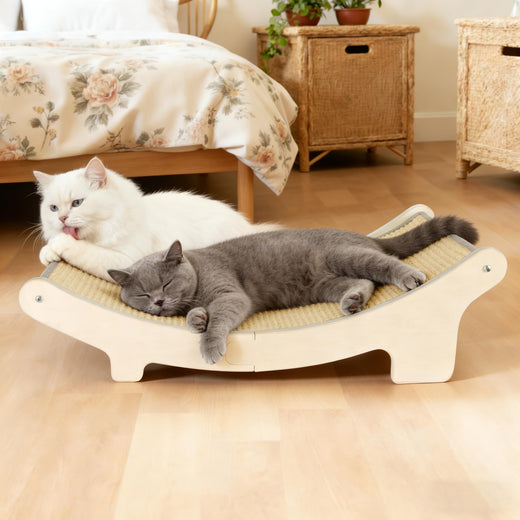 HOTEAGLE Cat Hammock Bed for Indoor Cats, Upgrated Support Rods