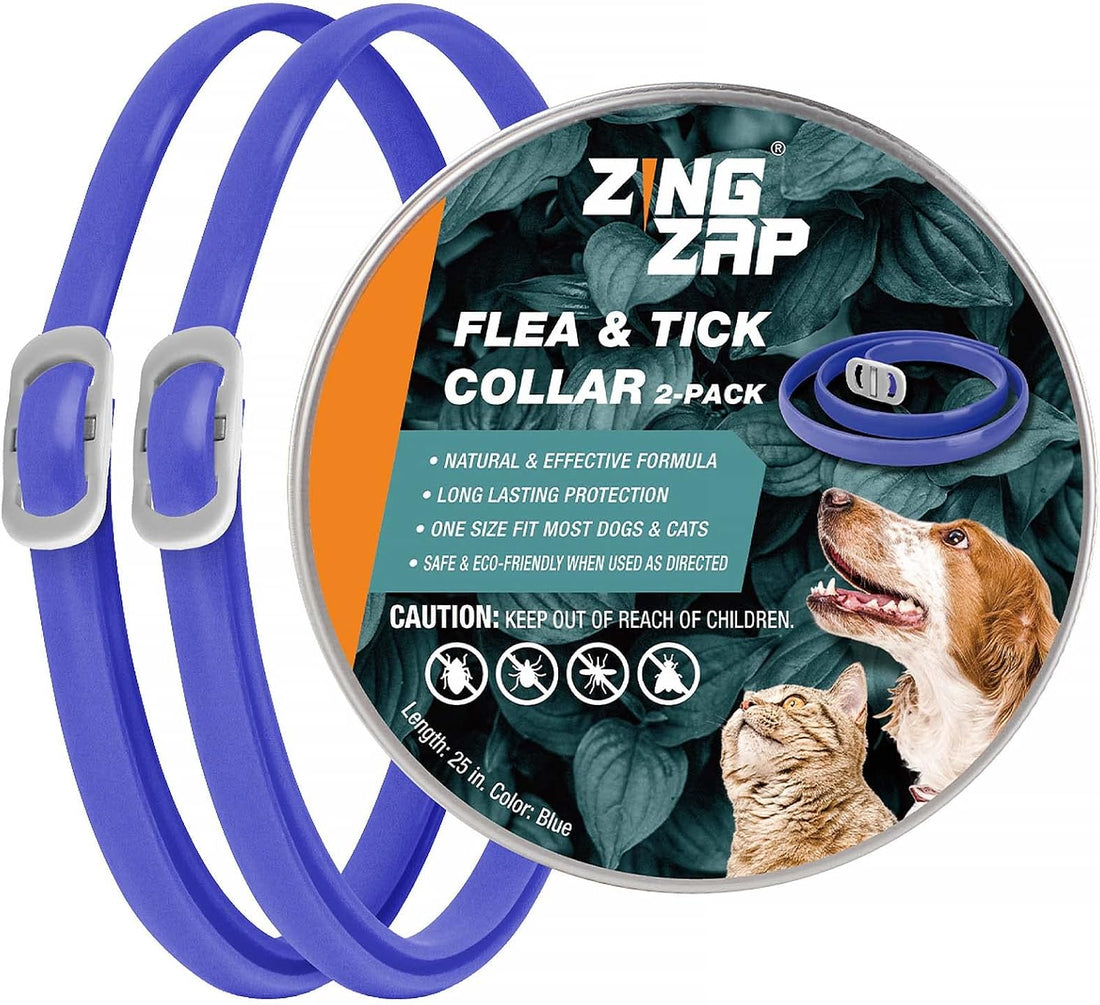 ZingZap Flea & Tick Collar Plant Powered Purple 2-Pack