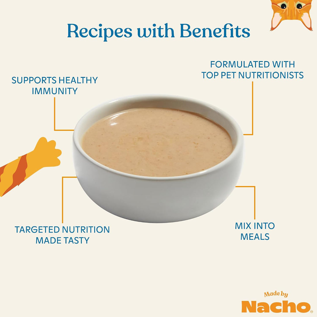 Made by Nacho Digestive Support Cage-Free Chicken Puree Meal Topper