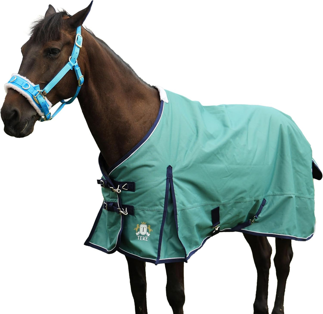 T TEKE Deluxe 1200D Horse Turnout Blanket, 200g Fill