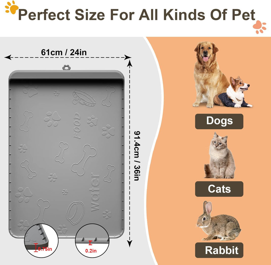 Dog Food Mat - Silicone Dog Mat for Food and Water