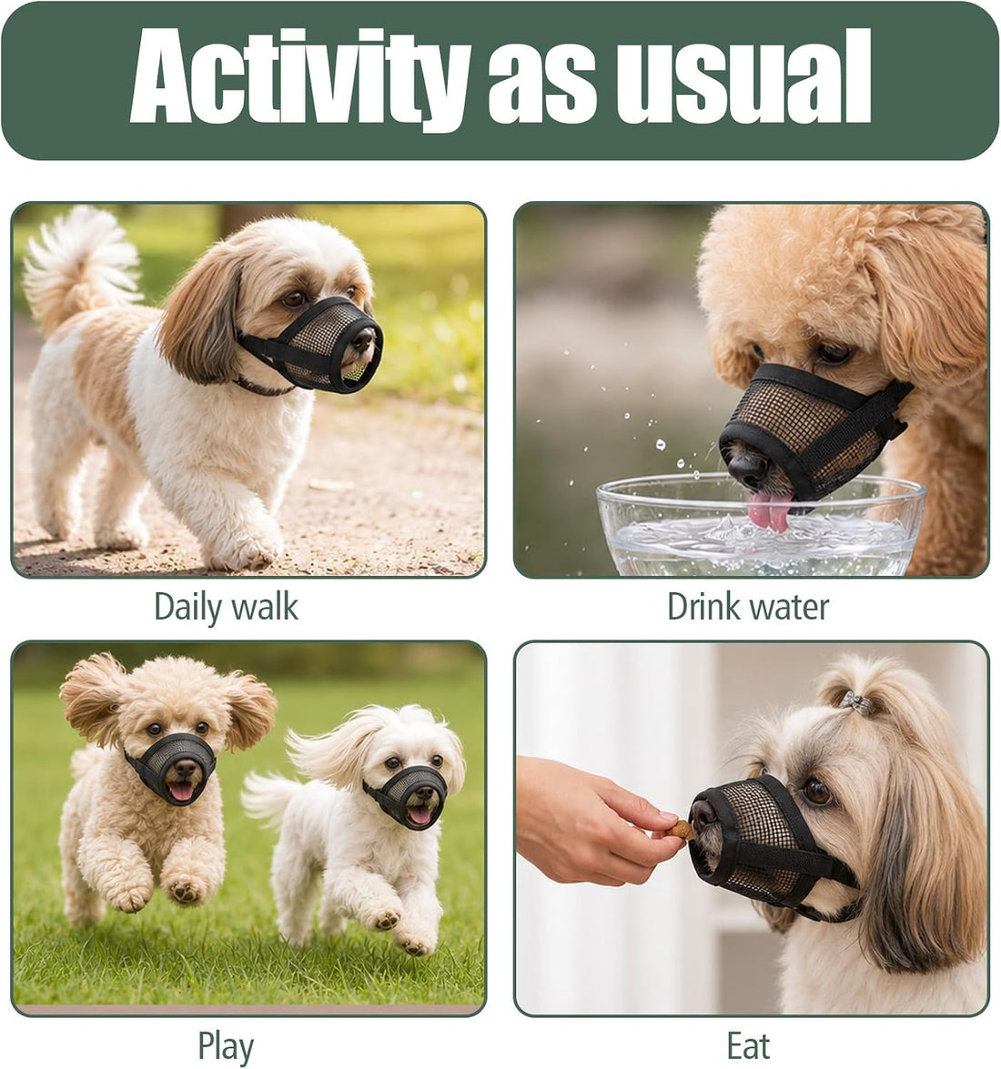 1 Pcs Muzzle for Shih Tzu for Grooming