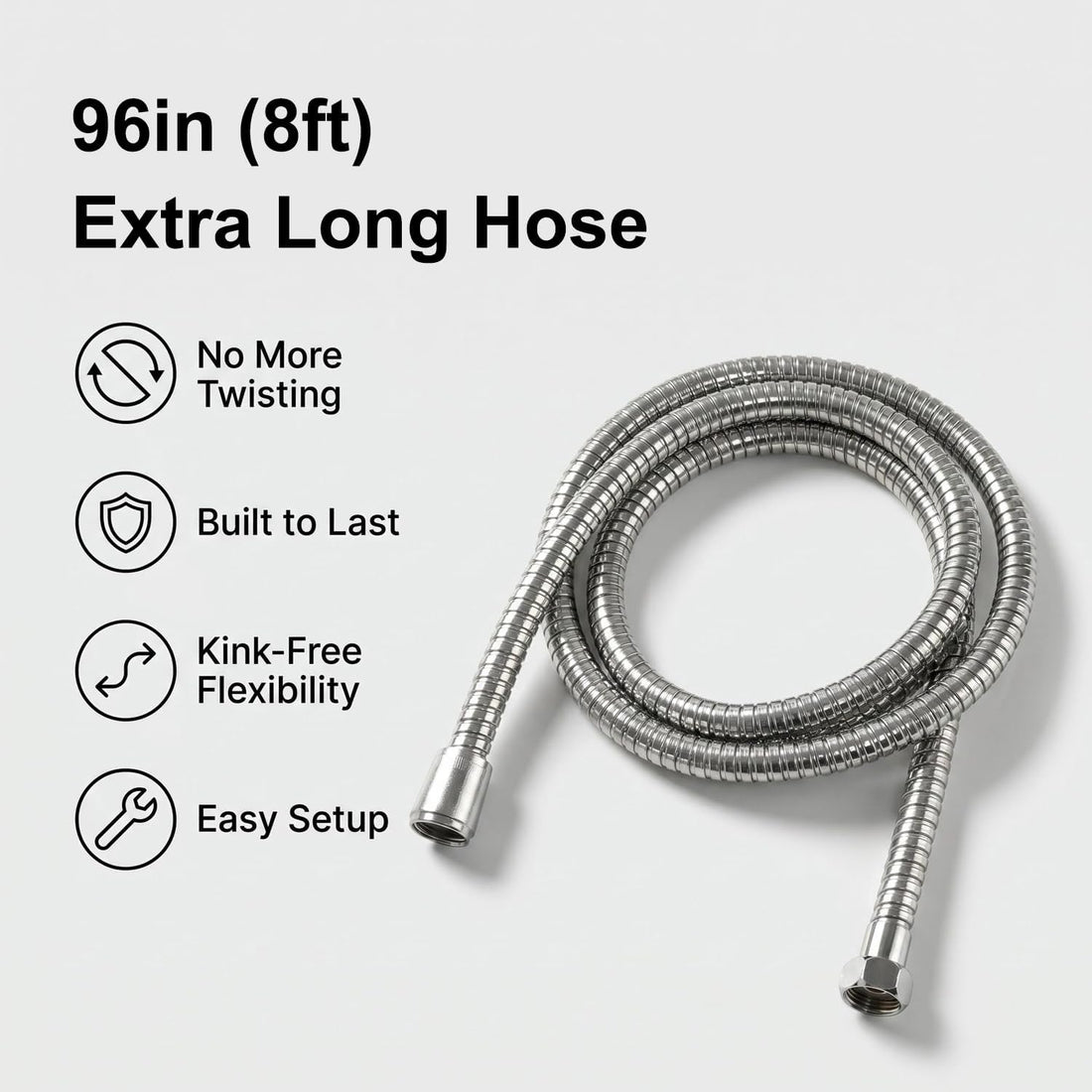 Dog Shower Attachment Kit, 8FT Hose