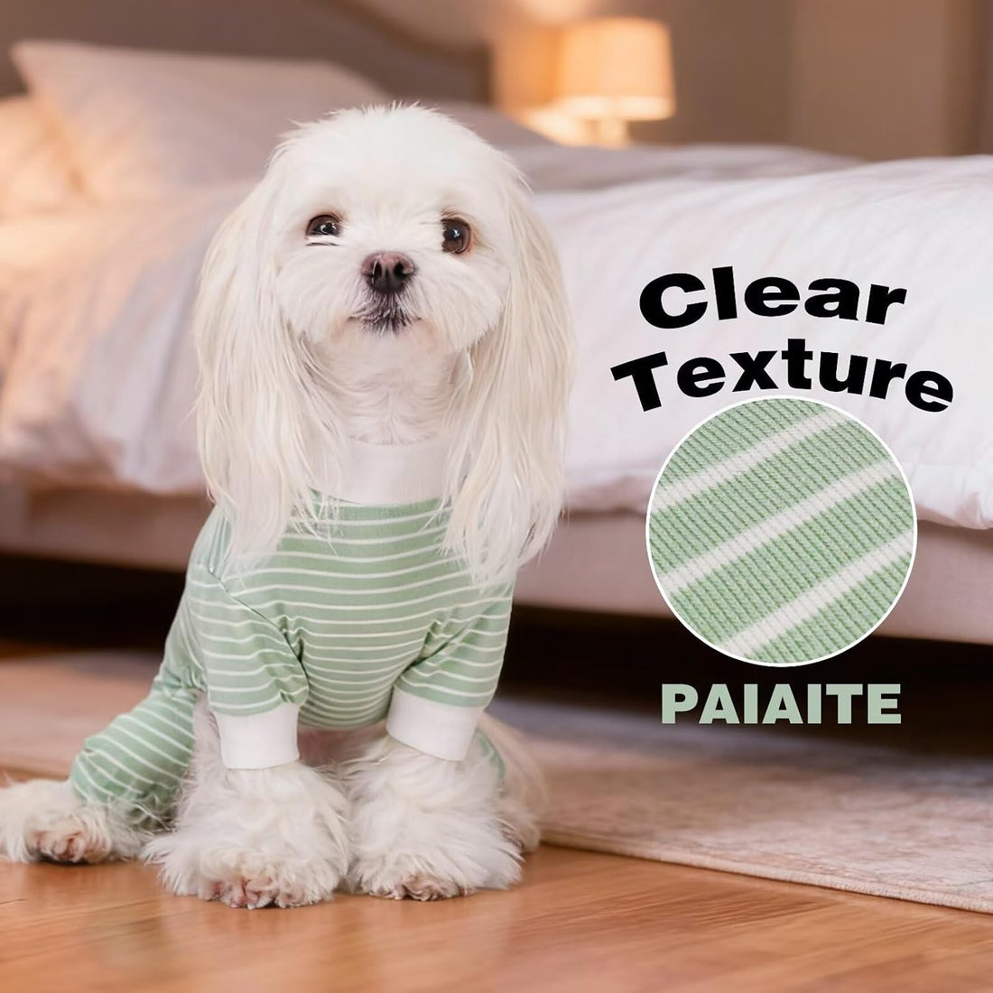 Paiaite Blue Striped Dog Pajamas