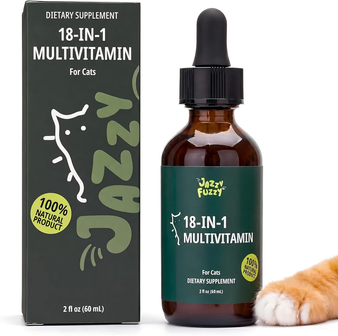 18-in-1 Liquid Multivitamin, Taurine & Lysine for Cats