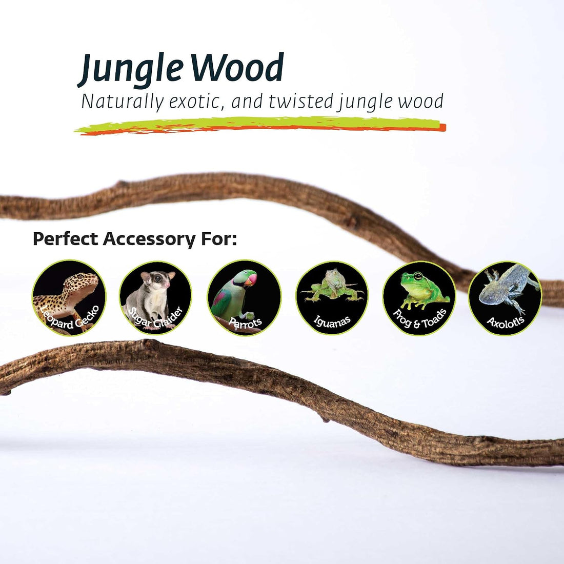 Galapagos (05310) Jungle Wood, Natural Brown, 2 Ft.