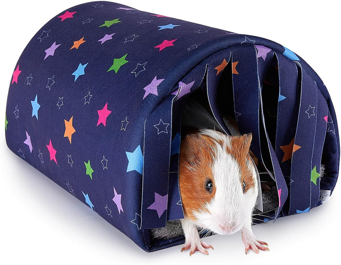 Unicorn Catcher Washable Guinea Pig Tunnel with Curtains for Small