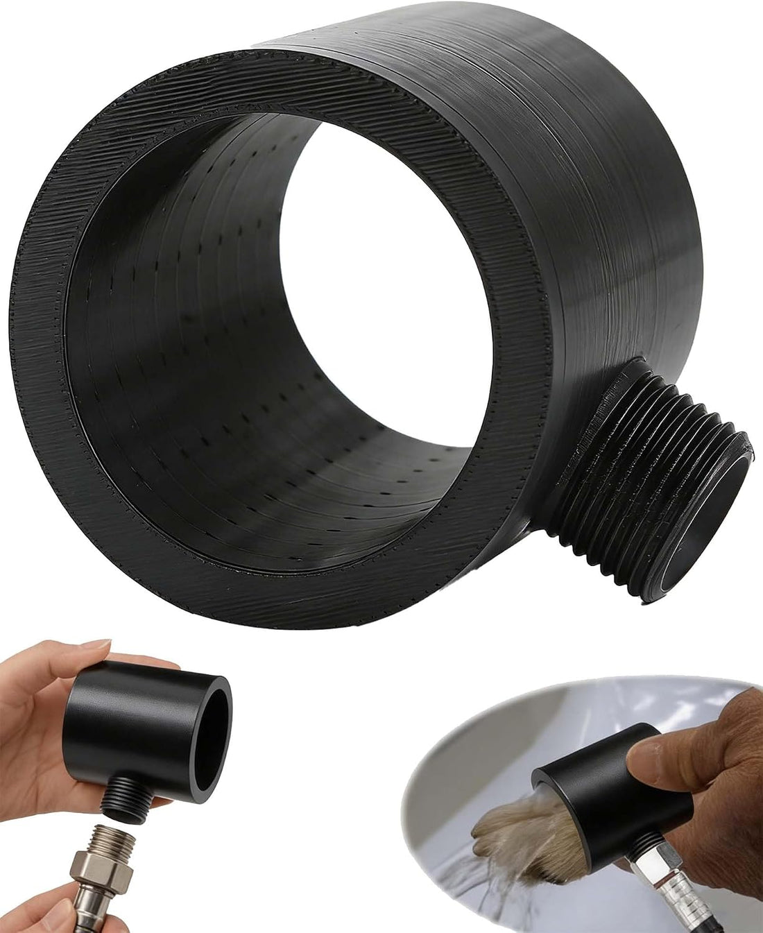 Pet Paw Showerhead - 360° Inward Spiral Dog Shower Attachment