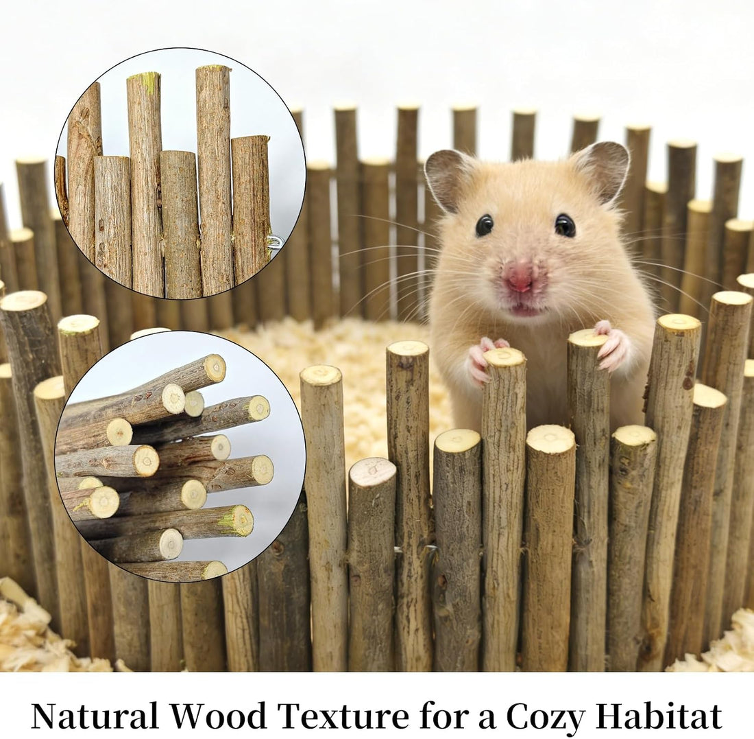 Bendable Hamster Bridge,12in Wooden Hamster Cage Accessory