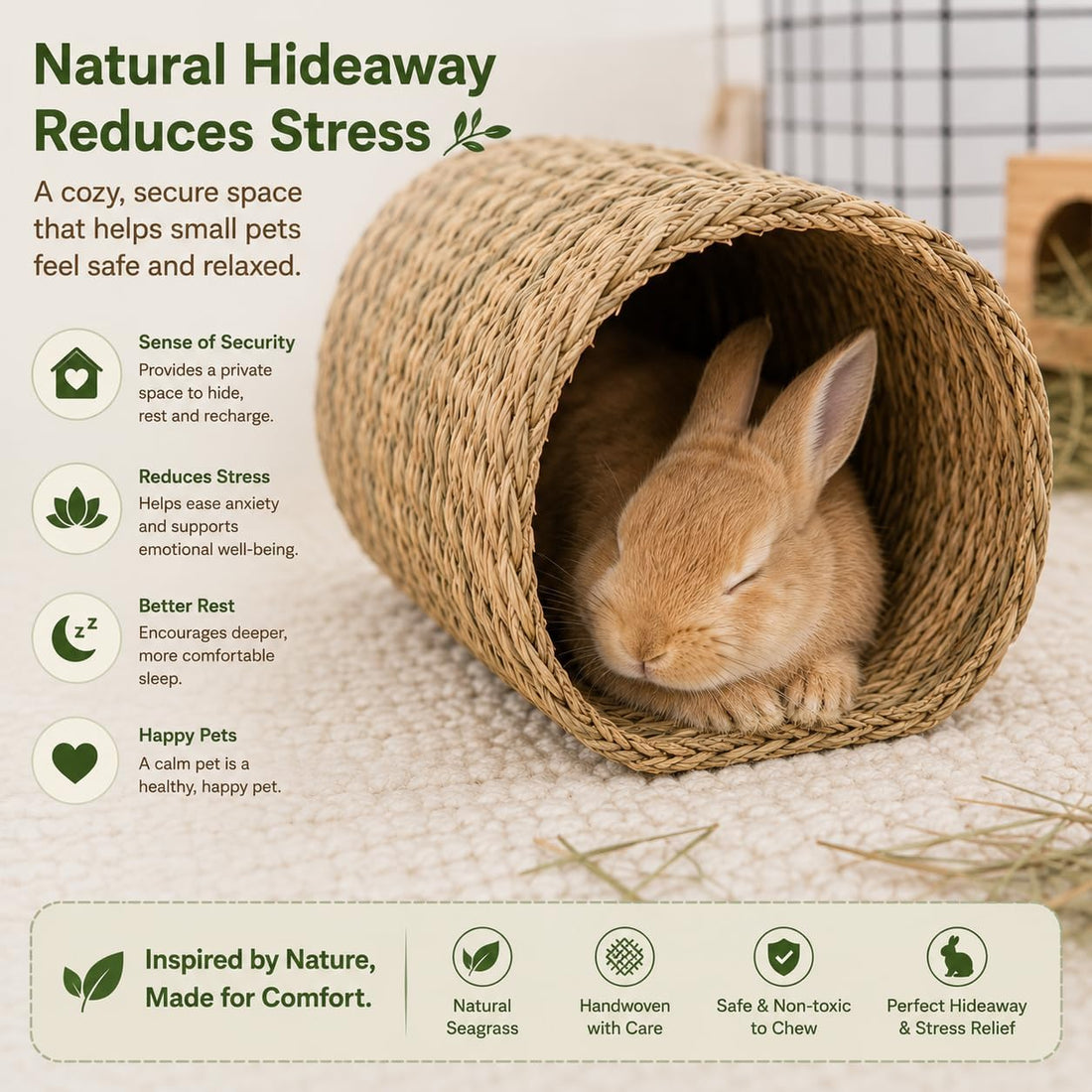 PEMAR Natural Seagrass Bunny Tunnel