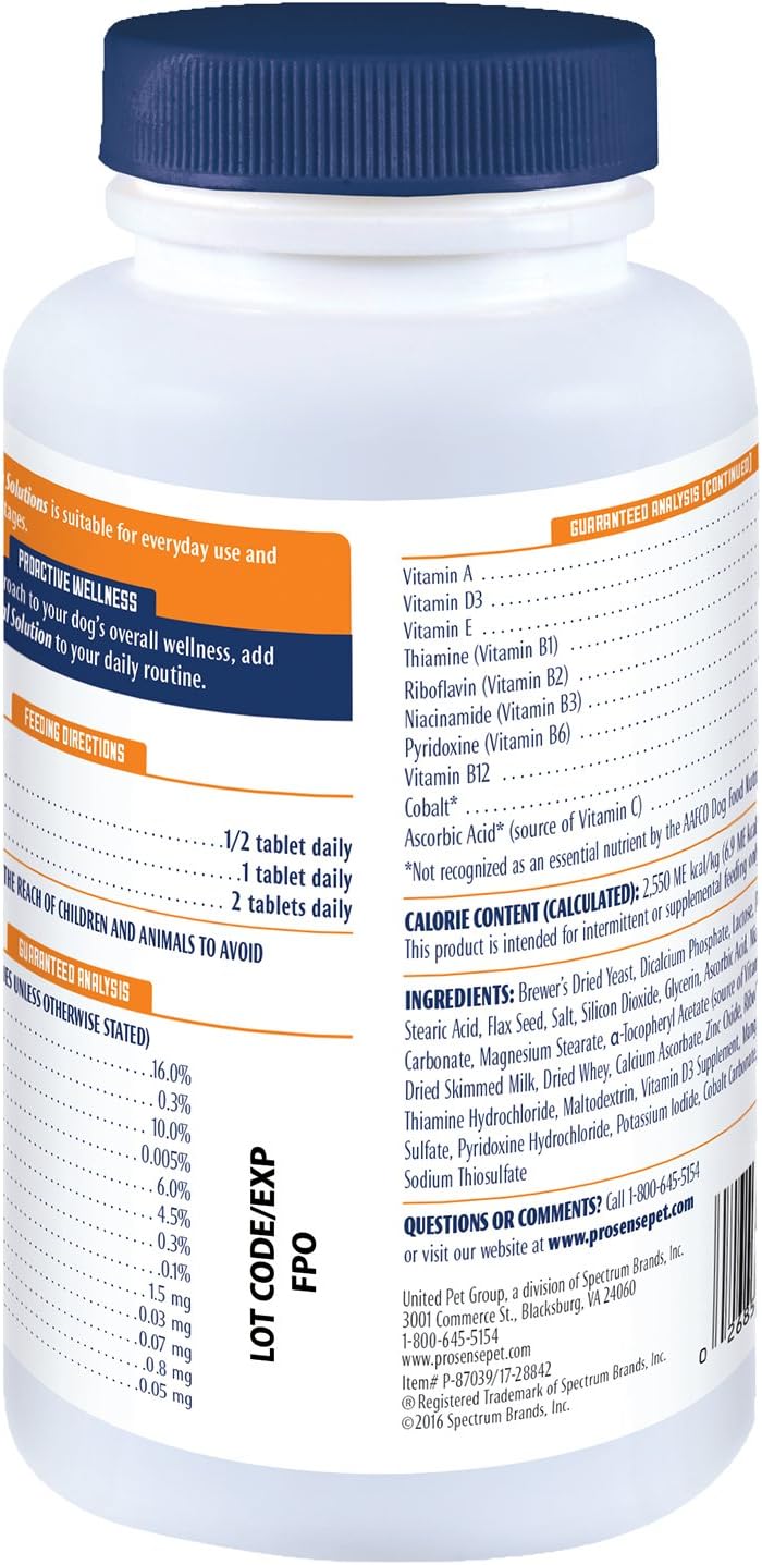 ProSense Vitamin Solutions 90 Count, Chewable Tablets for Dogs