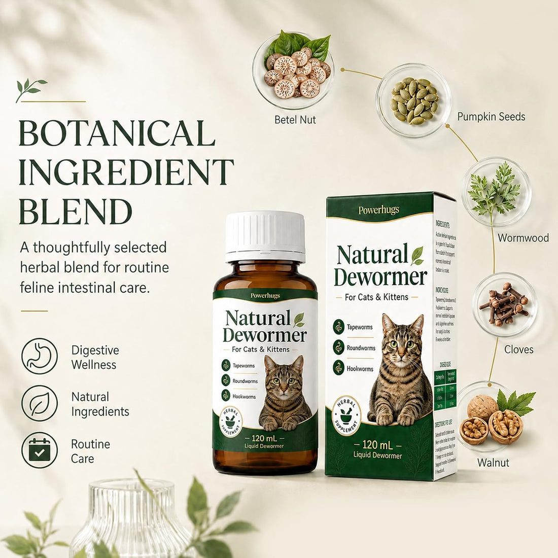 Dewormer for Cats & Kittens Broad Spectrum Cat Dewormer for Tapeworm