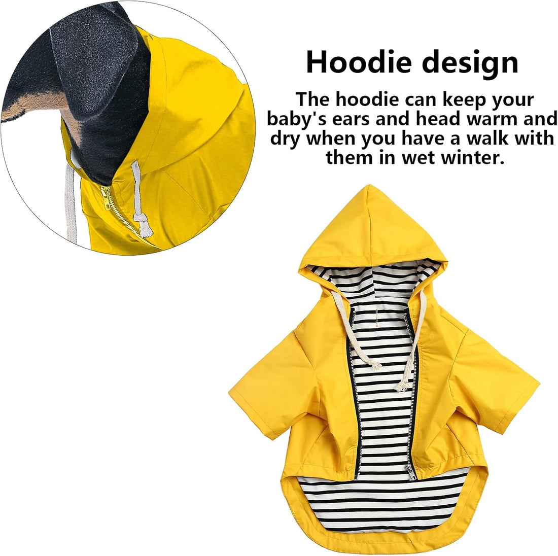 Dog Raincoat rain Jacket Raincoat Dogs Waterproof Small Medium Breeds