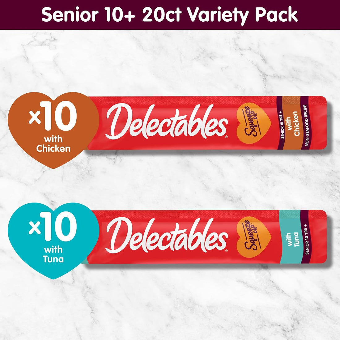 Delectables Squeeze Up Senior 10+ Variety Pack
