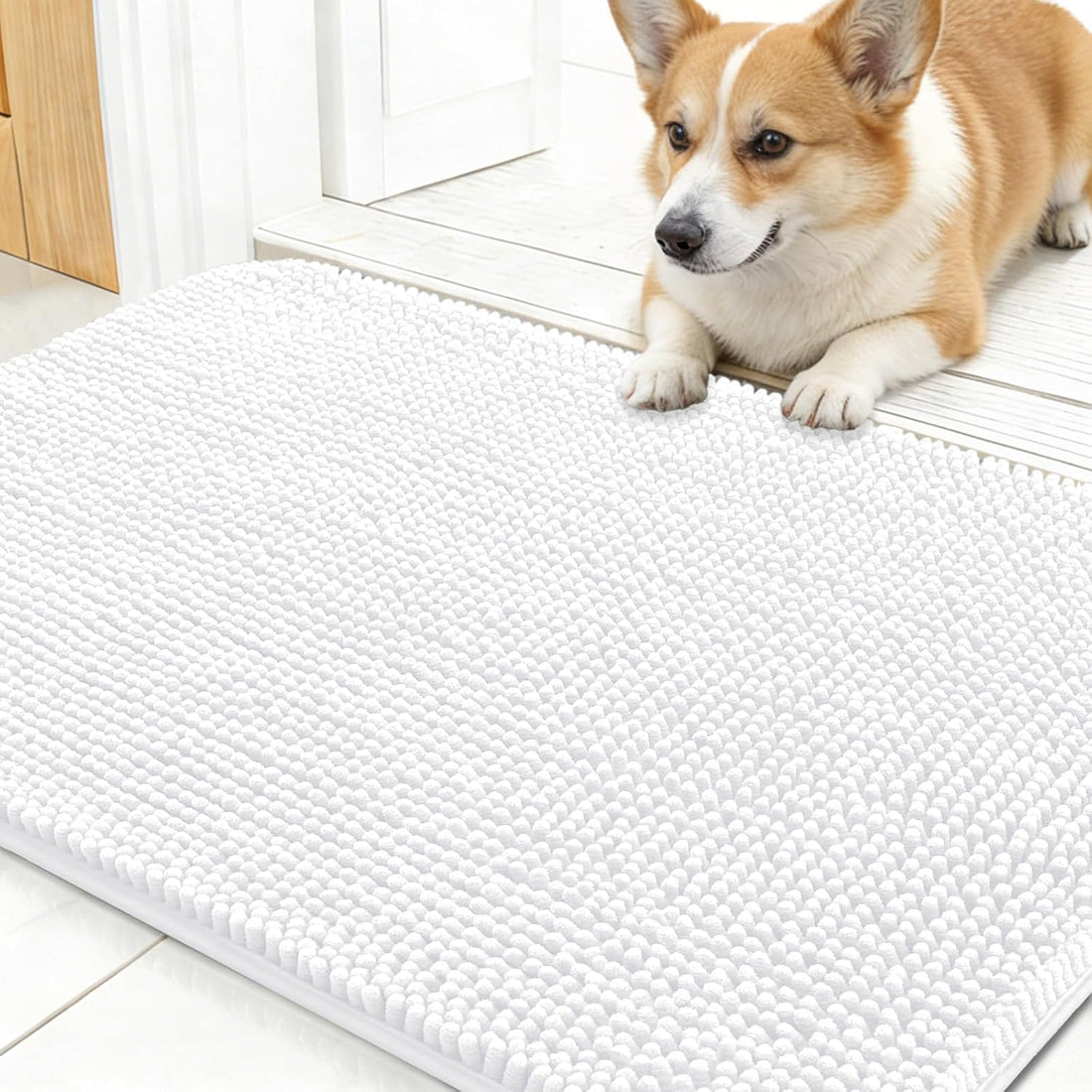 OLANLY Dog Door Mat for Muddy Paws 48x30