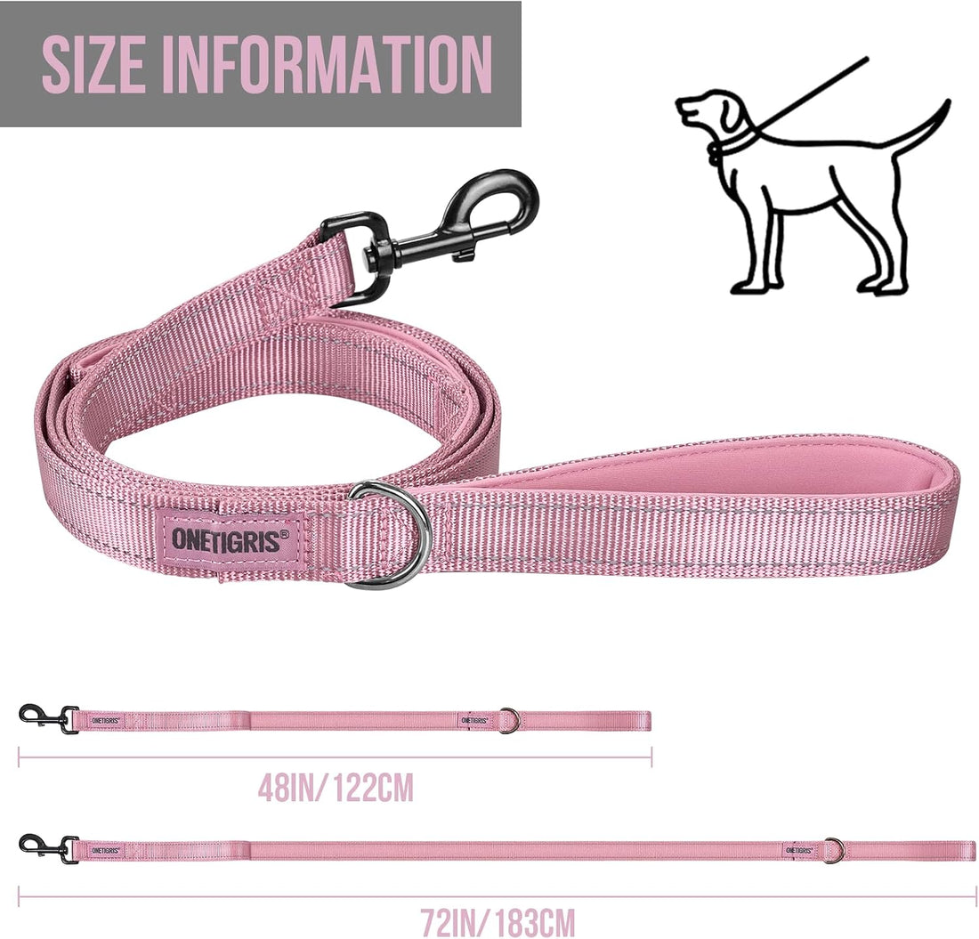 OneTigris Handled No-Pull Dog Walking Leash Long Traffic Leads