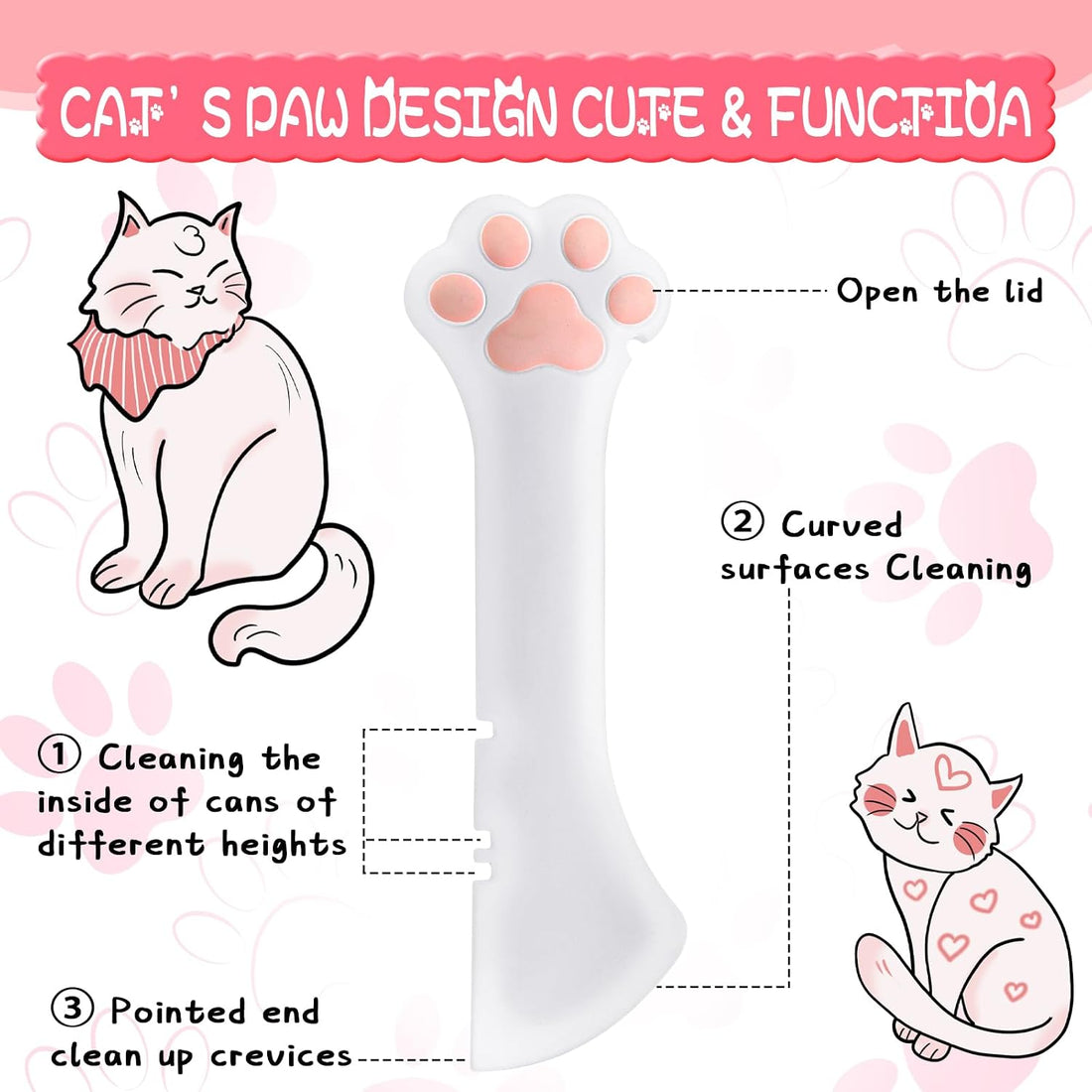 Uiifan 8 Pcs Cat Food Can Covers Lids Set