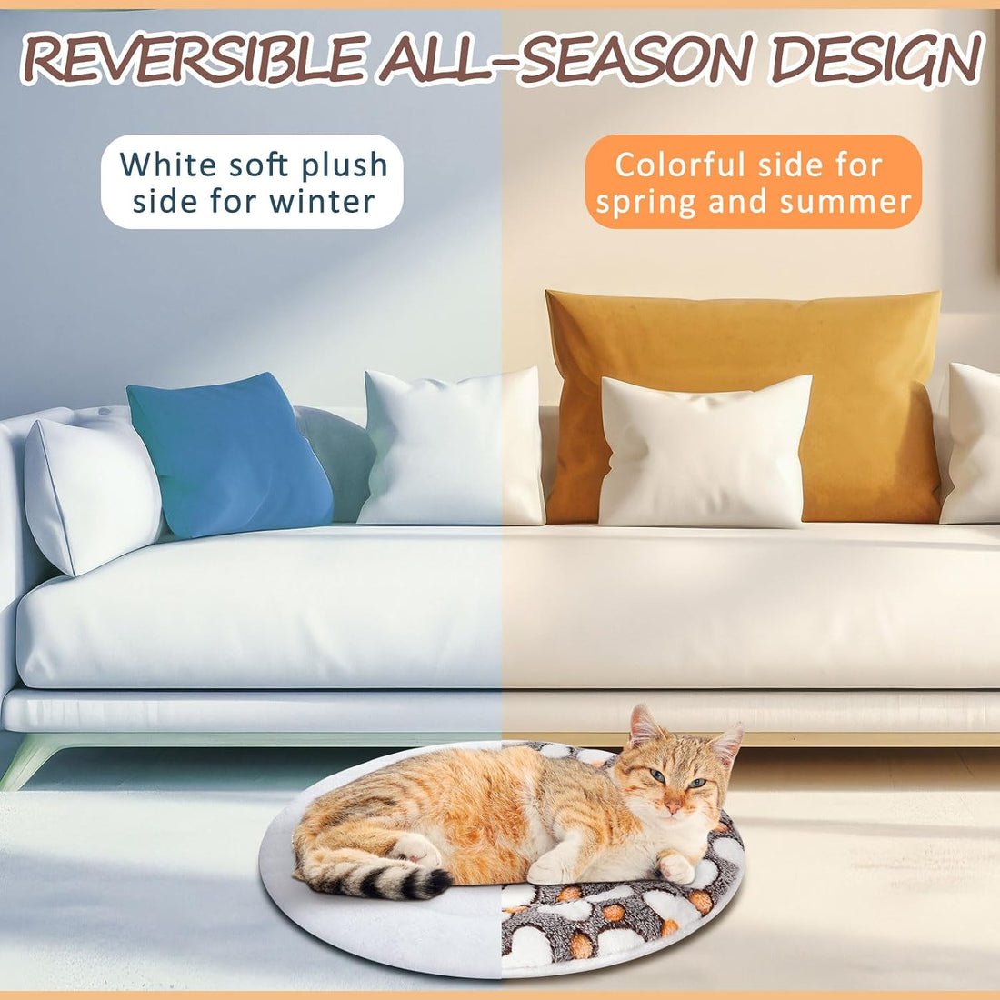 VitalCozy 2 Pack Self Heating Cat Pad Self Warming Dog Mat