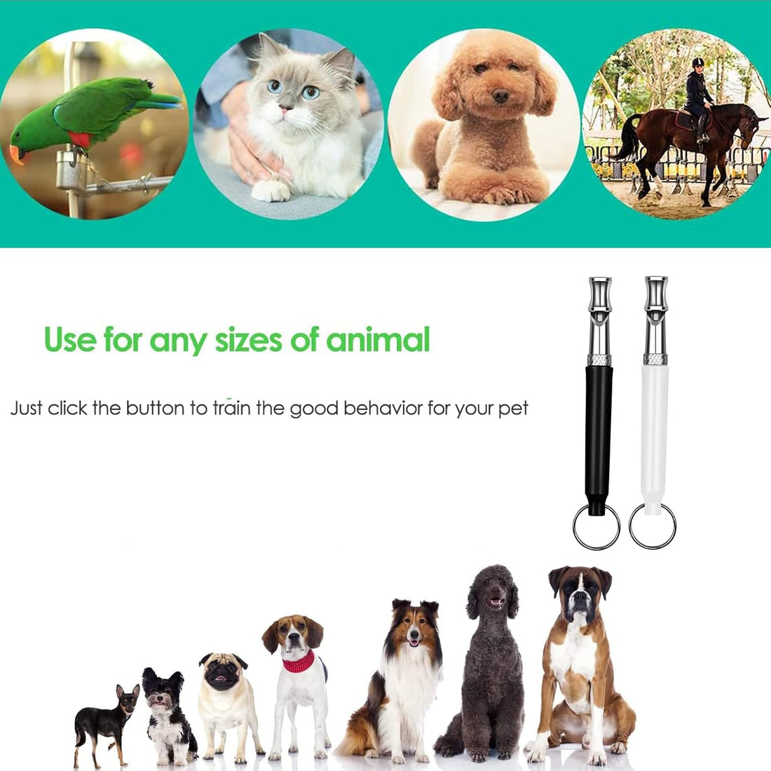 Premium Adjustable Ultrasonic Dog Whistle
