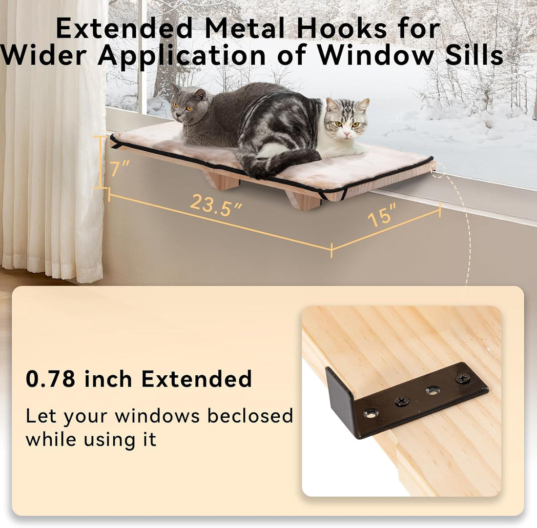 PETSFIT Cat Window Perch for 2 Cats