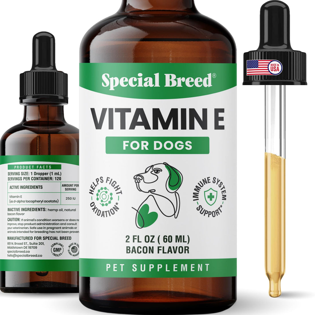 Vitamin E for Dogs Liquid 250 IU