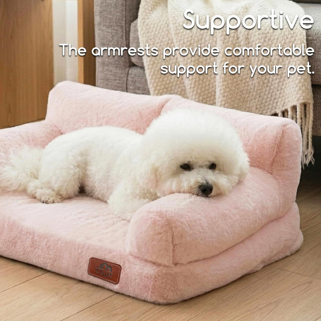 Hollypet Small Dog Large Cat Bed Puppy Couch Beds for Pets up to 25