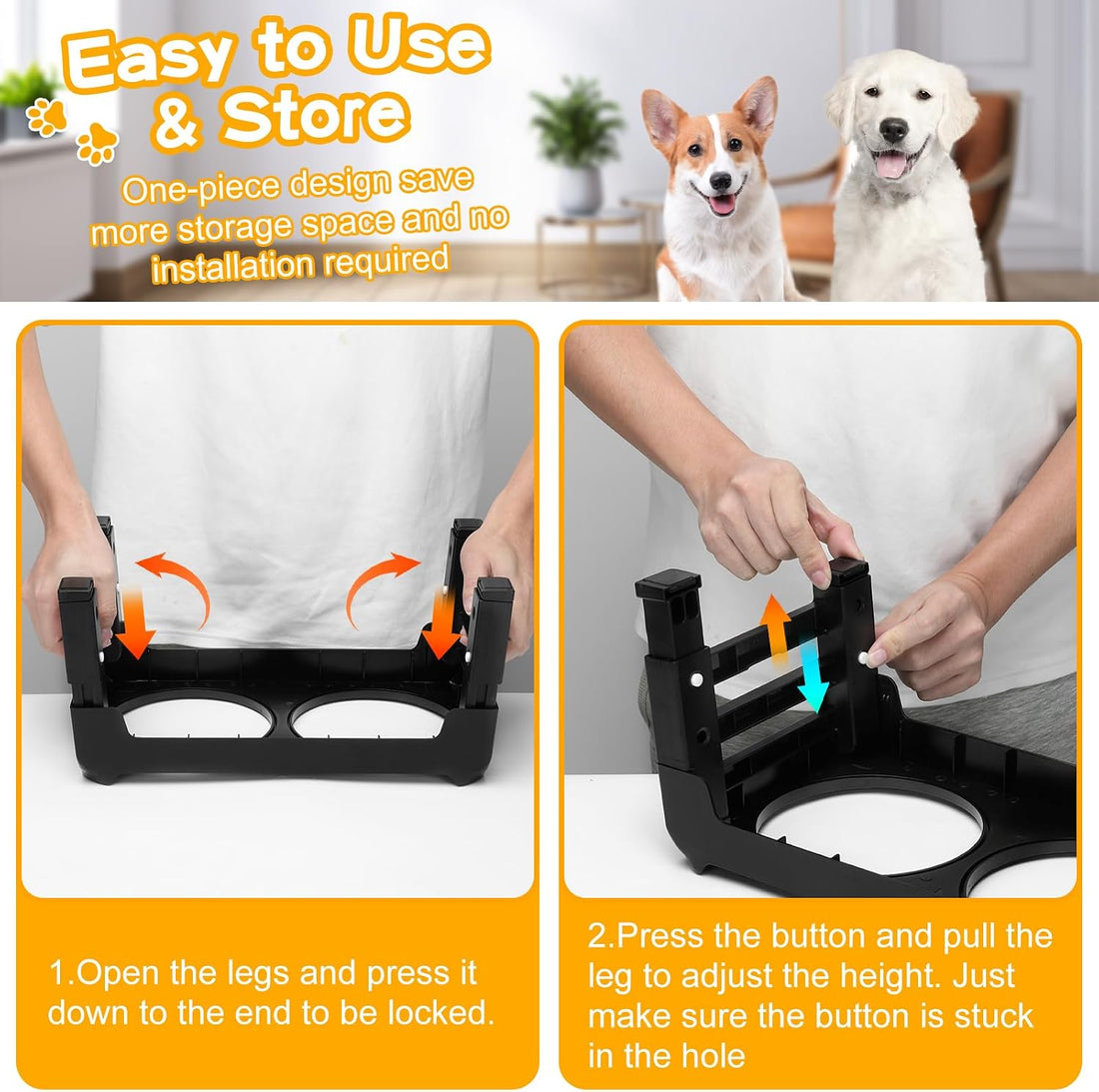 COMESOON Elevated Dog Bowls for Small Medium Dogs