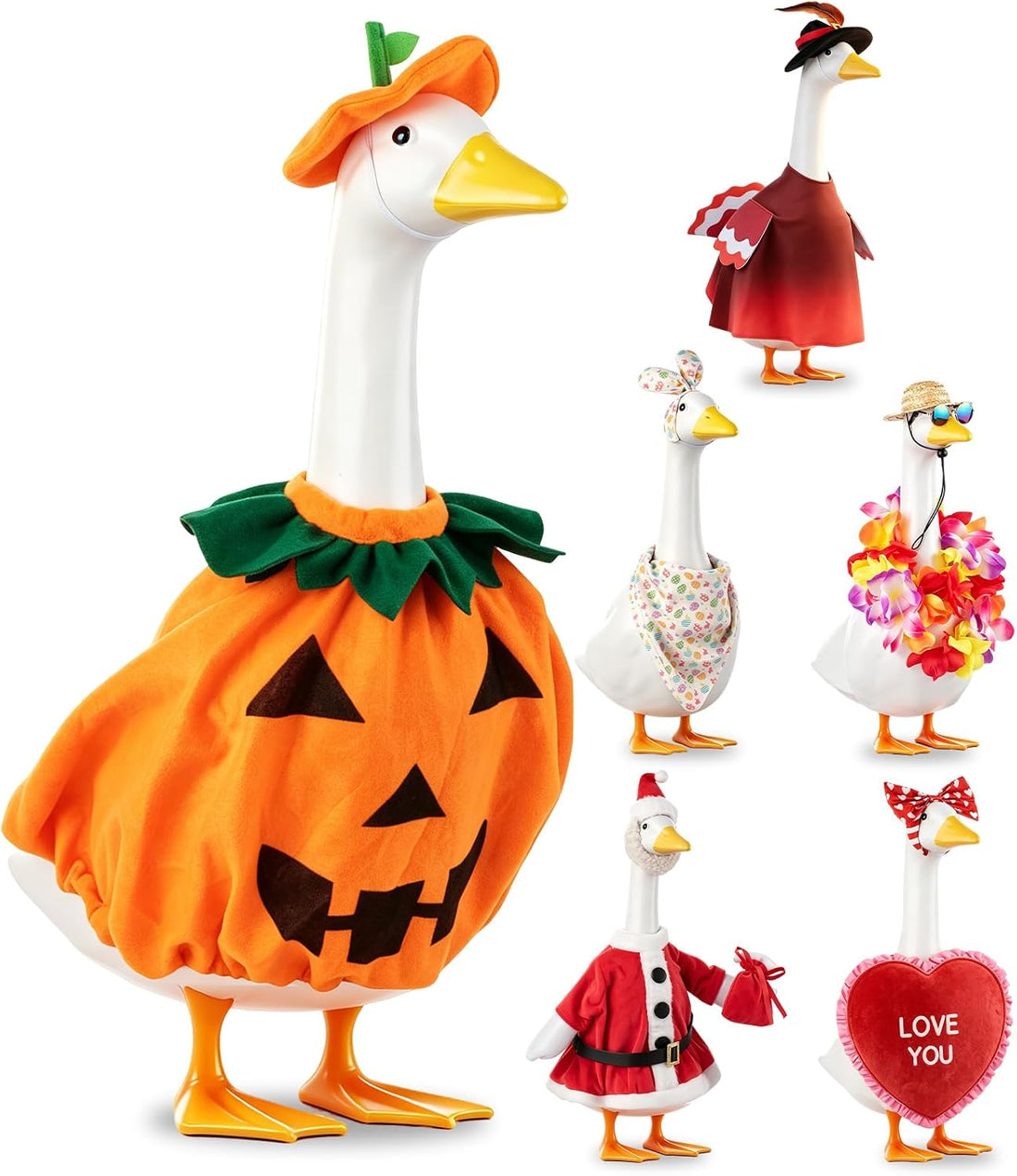 6 Set 23In Porch Goose Outfits for Holiday