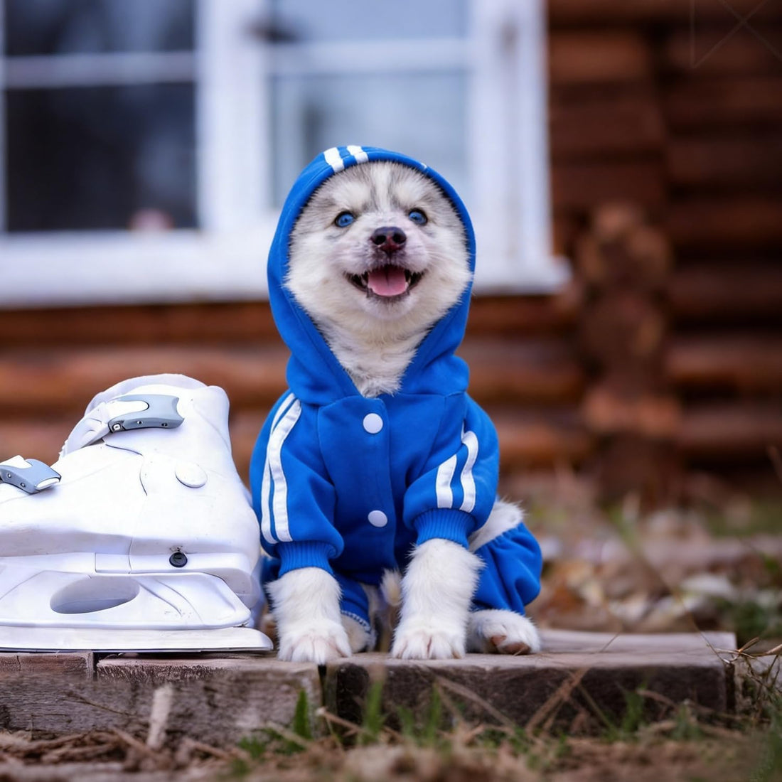 Dog Hoodie Security Clothes 4 Legs Jumpsuit Sweatshirt Hoodies Soft