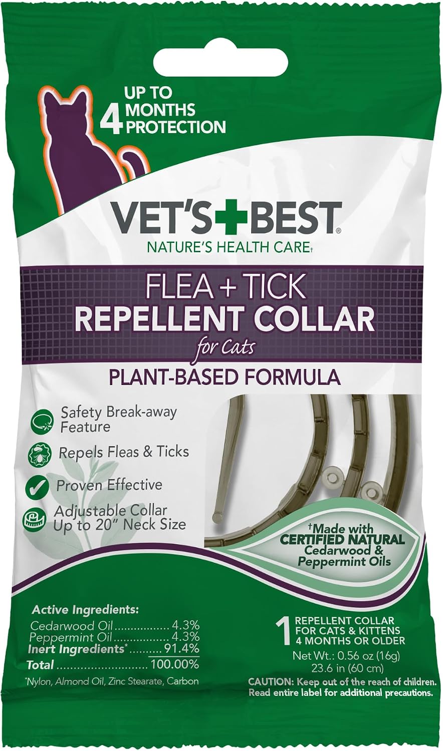 Vet's Best Flea & Tick Repellent Collar for Cats