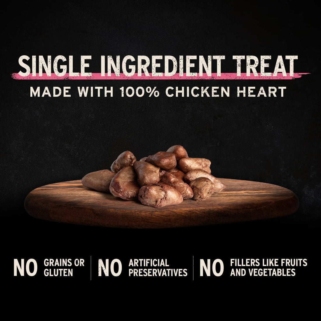 Vital Essentials Freeze Dried Raw Chicken Hearts Dog Treats