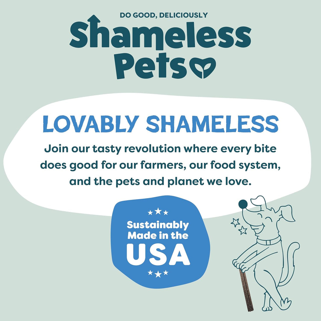 Shameless Pets Blueberry & Mint Dental Chews for Dogs, 32 Chews