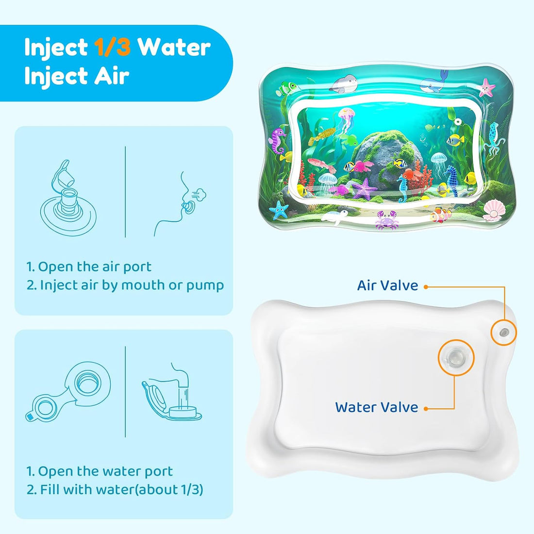 Interactive Cat Toy for Indoor Cats, Upgraded Cat Water Mat