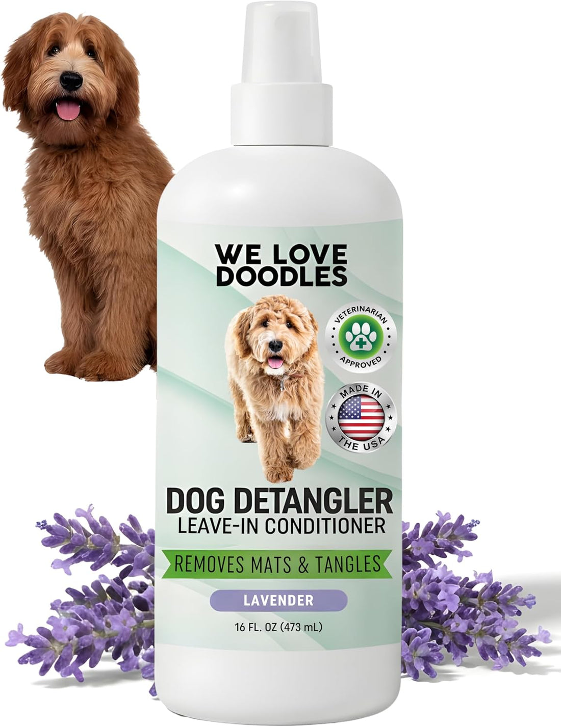 Dog Detangler Spray, Leave-in Conditioner Spray for Dogs, Unscented