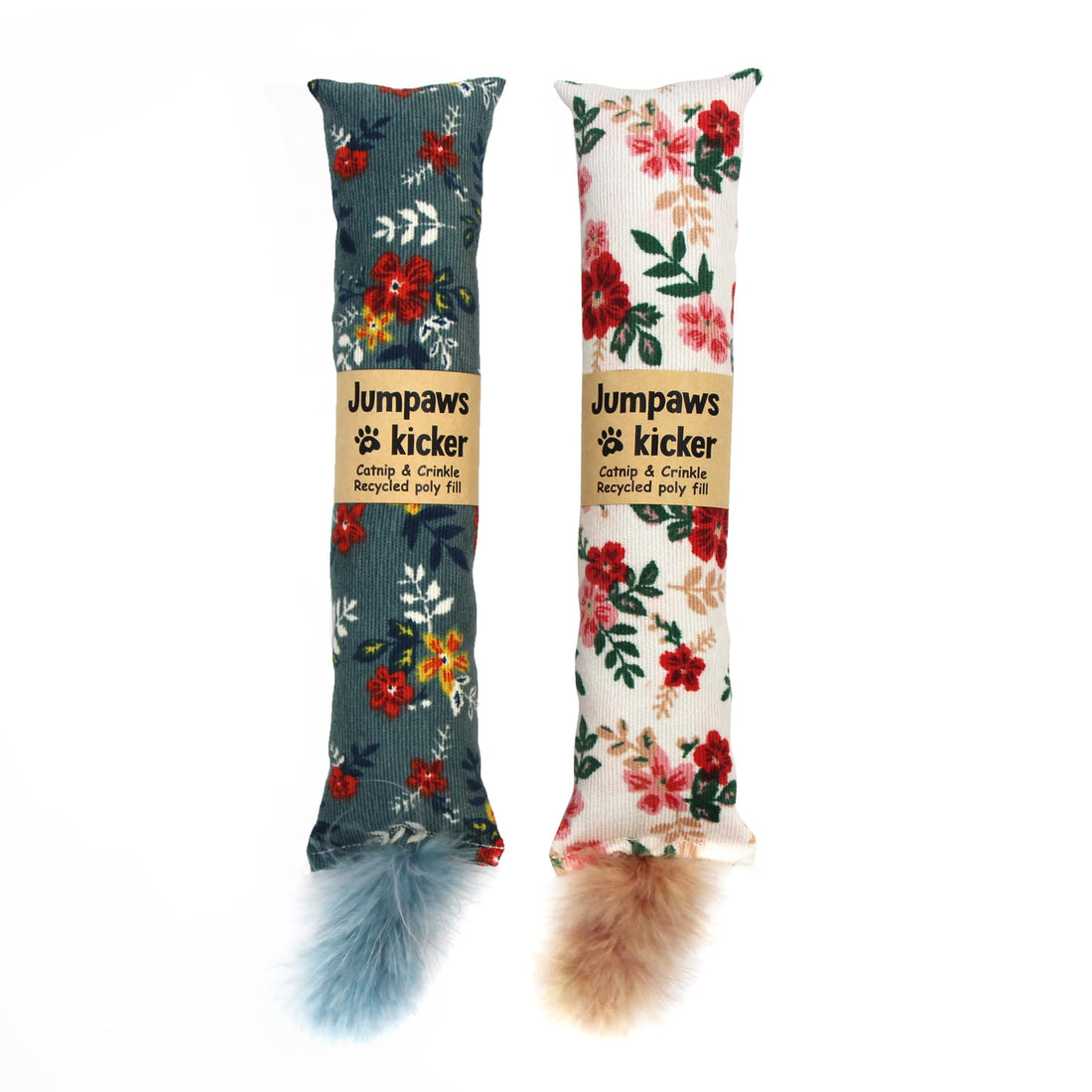 Jumpaws 2 Pack Natural Interactive Catnip & Silvervine Cat Kicker