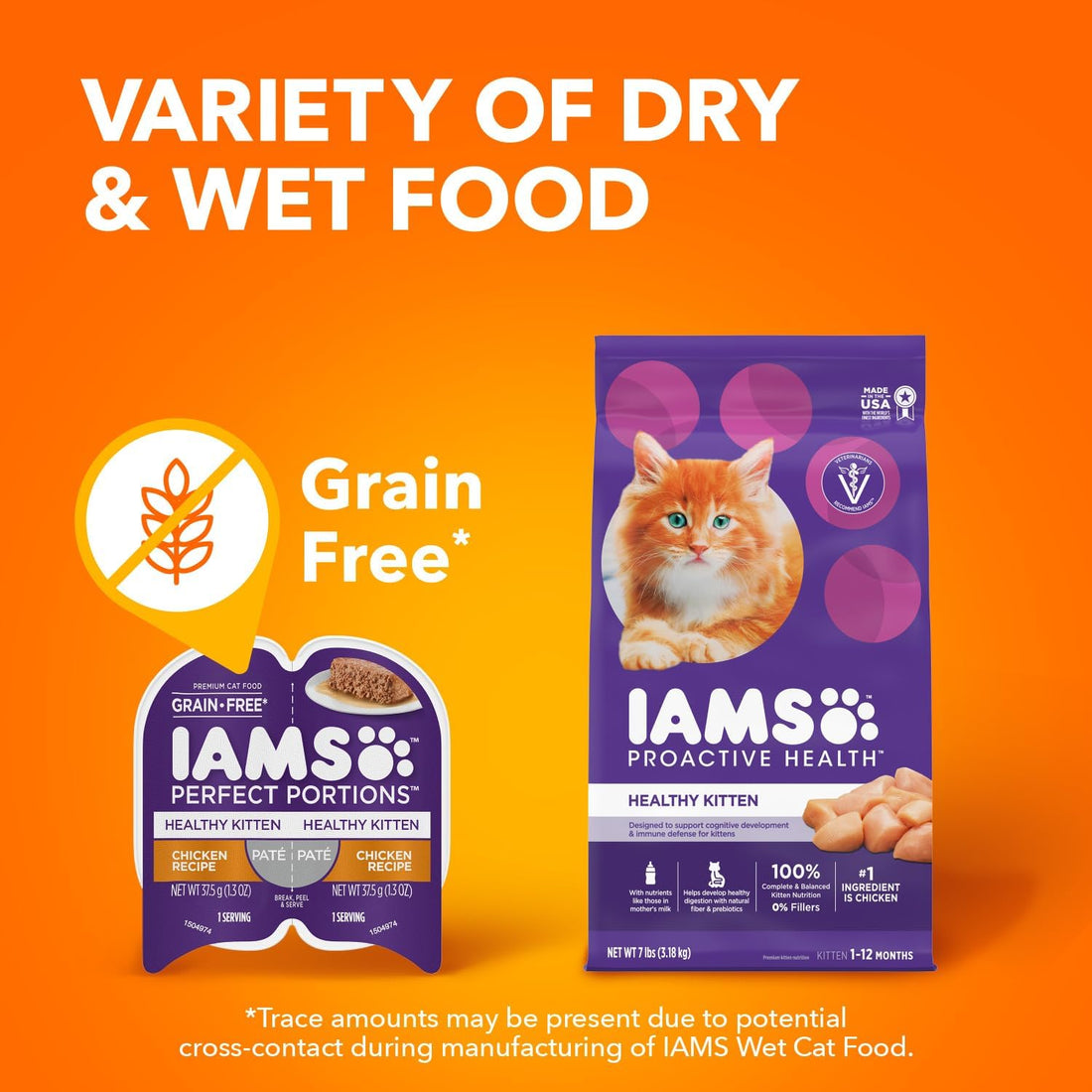 IAMS Perfect Portions Healthy Kitten Grain Free Wet Cat Food