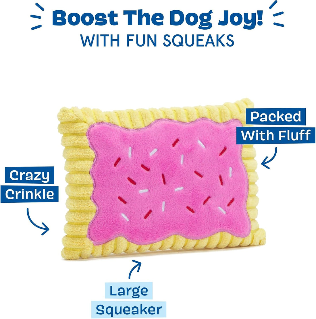 BarkBox Toaster Poodle Dog Toy - for Dogs