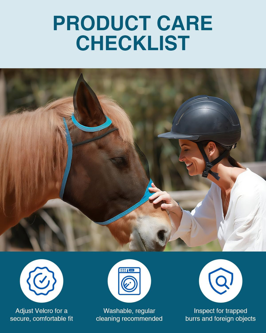 Hilltown Fly Mask for Horse with Ears