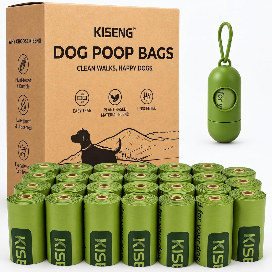 Dog Poop Bag 540 Count Biodegradable Dog Waste Bags with Dispenser