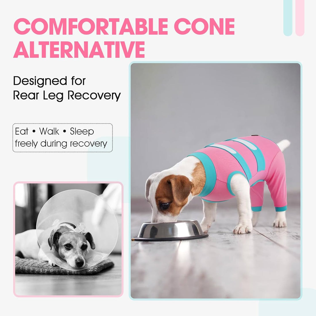 QBLEEV Dog Surgery Recovery Suit for Rear Legs