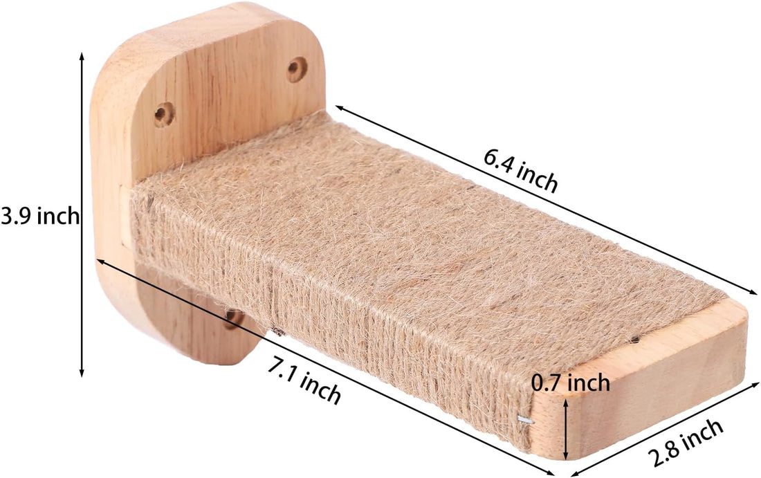 3pcs Cat Wall Steps, Climbing Mounted Furniture