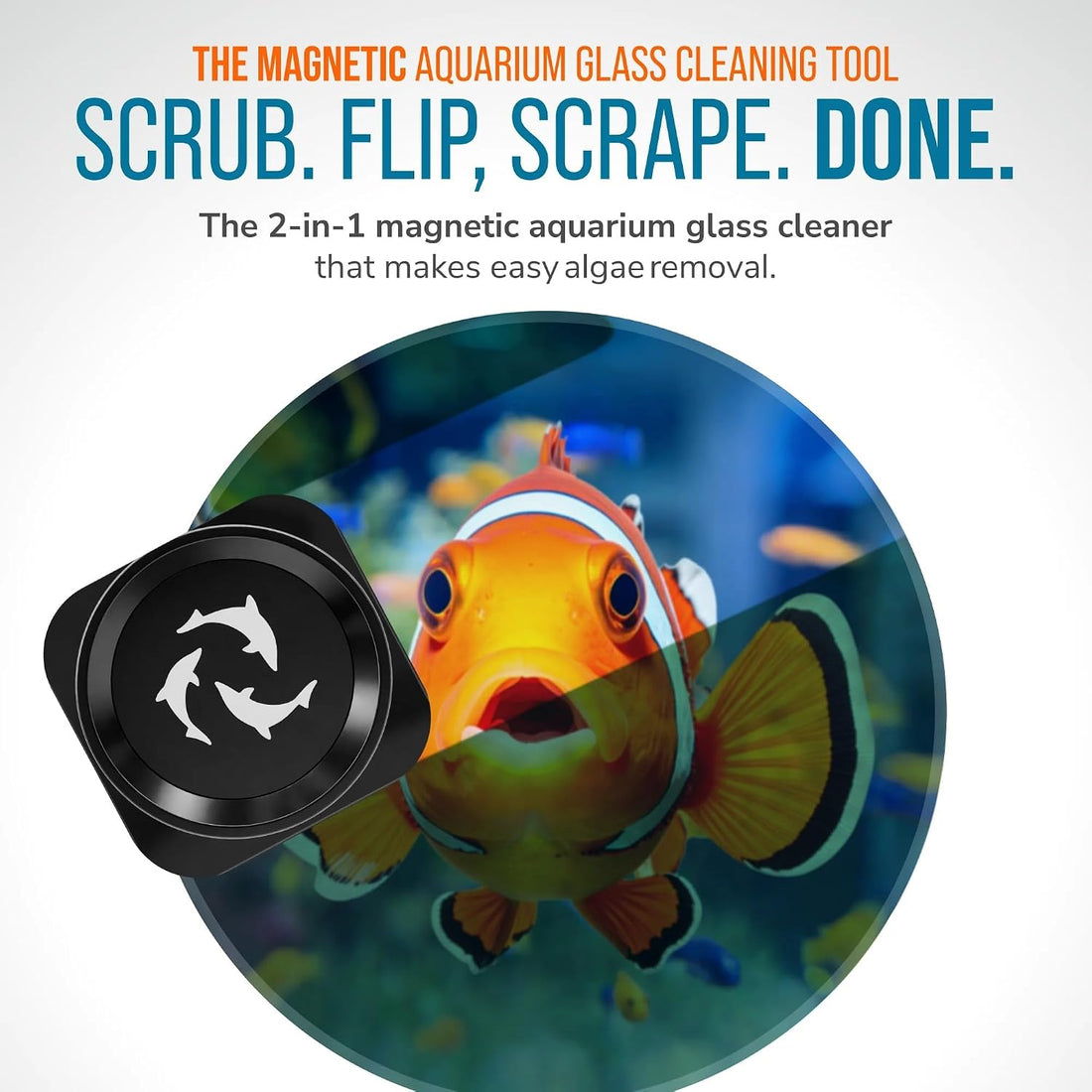 Flipper Magnetic Aquarium Glass Cleaner, Algae Scraper & Scrubber