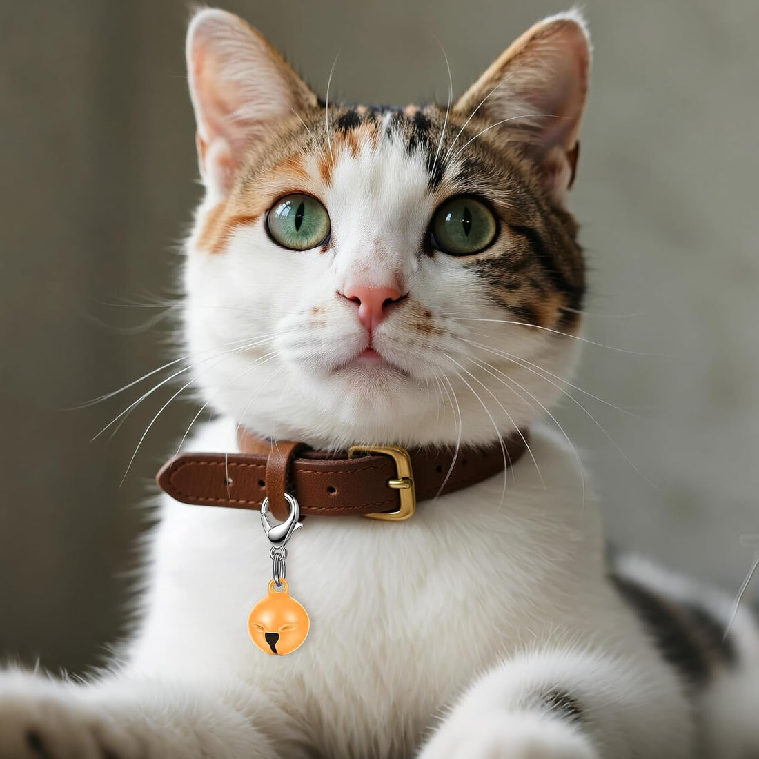 Larrel 14 Pcs Pet Bell, Small Dog Collar Bell with Key Rings Clasps